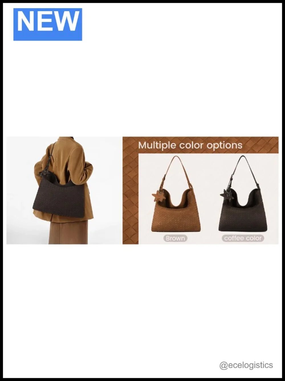 Suede Purse Bag for Women | Top Handle Shoulder Hobo Bag | Vegan Leather